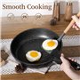 JEETEE Batterie de Cuisine Antiadhésive 17 pièces avec Poignée Amovible, Poele Induction 20/26cm, Sauteuse 26cm, Casserole 18/20
