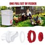 6 Pièces Mangeoire Poules, Mangeoire Poule Automatique, Mangeoires Automatiques Pour Poules Mangeoire À Poulets, Anti Nuisible T