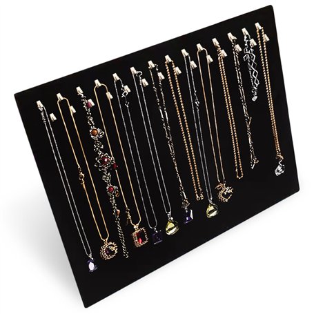 Nizirioo Présentoir à bijoux en velours pour colliers