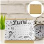 SPORWAY Calendrier De Bureau DIY: Bloc-notes Multifonction, Mémo Pour Apprendre, Pour Bureau, École, Maison (210 * 170 mm)