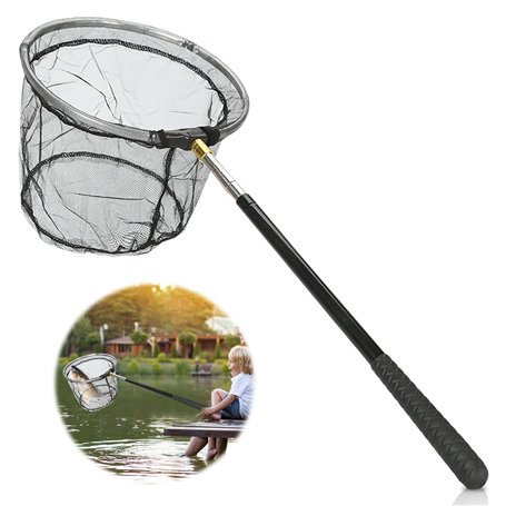 TOATELU 1 épuisette télescopique : filet papillon - Accessoire de pêche en plein air - Épuisette de pêche pour enfants - Épuiset