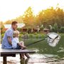 TOATELU 1 épuisette télescopique : filet papillon - Accessoire de pêche en plein air - Épuisette de pêche pour enfants - Épuiset