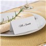 MumdoYAL 50 pièces cartes de place blanches，marque place mariage，porte nom table，marque place anniversaire，Pour mariage, anniver