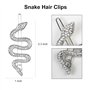 4 Pièces Pince Cheveux Serpent Barrettes Cheveux Femme Clips Cheveux Vintage en Strass Pince a Cheveux Femme Accessoires de Chev