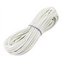 sourcingmap Câble Haute Température 15 Mètres 2mm2 230C Fil Haute Température Tressé en Silicone Flexible blanc