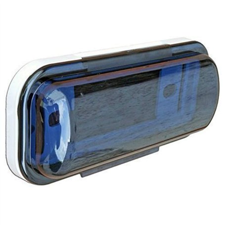 Pyle Protection AUTORADIO STÉRÉO Marine 1 DIN PLMRCW1 Couleur Blanc White Bateau CANOT Piscine Bateaux avec Ressort Flip-UP