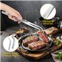 Pincette de Cuisine Acier Inoxydable,2 Pièces Pince Inox Cuisine,Pince de Cuisine,Longue Pince Cuisine pour Cuisiner Griller et