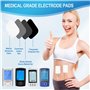 Électrodes TENS 24 Pièces,Patchs de 6x9cm pour électrostimulateur TENS et EMS,de Remplacement Adhésif Réutilisable Électrode,ave