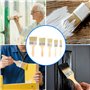 2 mm) – Pinceau Peinture et Vernis Bois avec Manche Bois – pinceaux pour lasure