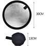 Lot de 2 5-en-1 Photographie Diffuseur,Panneau Réflecteur Photo Pliable,pour L'Éclairage Photo en Studio Ou Extérieur.