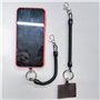 CVDYWDJIE 2 Cordons À Ressort pour Téléphone Portable Et 2 Coussinets Arrière, Corde Anti-Perte pour Téléphone Portable, Cordon