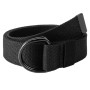 Ceinture Noire Élastique en Toile Avec Double Boucle en D - Réglable pour Pantalons de Loisirs