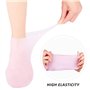 Lot de 2 paires de chaussettes hydratantes en silicone pour le spa pour les pieds pour femme, adaptées à l'humidification et au