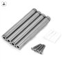 4pcs Verre Standoff Fixations de Clous Boulons Vis Support Fixation Goupille Entretoise Verre Publicité Nails(12*120mm)