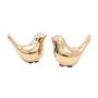 Tiardey 2 PCS Oiseaux Décoratifs Art Figurines en Métal - Animaux Abstraits Artisanat Statues Ornements Modernes pour Bureau Déc