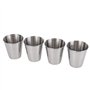 Tiardey 2 Ensembles 70 ML/2,3 oz Verre à Liqueur en Acier Inoxydable,Tasses à Expresso,récipient à Boire pour Bar,Maison,extérie