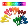 GuassLee 24pcs Neon Maracas Shakers Mini 6 Couleurs bruiteurs pour Le Mexicain Cinco de Mayo Fiesta décoration de la pièce ou de