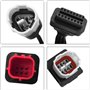 Dezanyc Adaptateur de diagnostic OBD2 3 en 1 pour moto à 3 broches 4 broches 6 broches compatible avec Yamaha, Honda, moto, Euro
