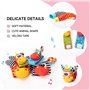 Bébé Poignet et Chaussettes Hochet, Chaussettes Hochet Pied Finder Jouets et Poignet de Bell Strap Motif Animal Mignon Idéal Cad