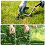 ISIYINER Désherbeur à Main de Jardin Hand Weeder Garden Caoutchouc Poignée Pelouse Cour pour Plantation