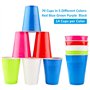Vexillic Gobelet Plastique Reutilisable, 70 Pièces Gobelets Pong Anniversaire 400 ML pour Adultes pour pour Boissons Chaude Froi