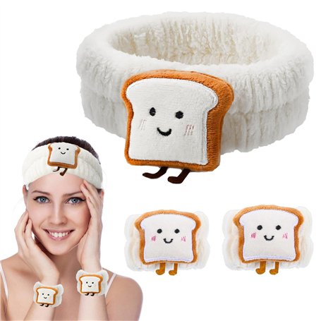 YUBBYSTU 3 Pièces Set de Bandeau de Spa Facial bandeaux spa pour le visage