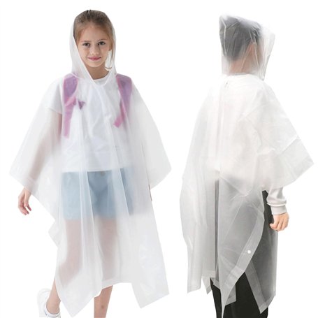 YUBBYSTU Poncho de Pluie Imperméable pour Enfant