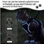 YUBBYSTU Ensemble harnais et laisse pour chat pour la promenade, harnais réglable avec bande réfléchissante en maille respirante