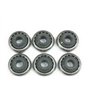 Jkhandel Lot de 6 maxi roulements à billes de 40 mm avec collerette