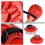 Pattes d'ours Boxe, 1 Paire Pattes d'ours Boxe en Cuir Bouclier Courbe Cuir Bouclier Courbe Boxing Pad pour Boxe MMA Incurvé Mua