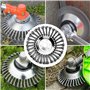 Elsrantor 8 Pouce tête de débroussailleuse à plaque de désherbage, Universelle tete rotofil Ronde, brosse métallique, désherbage