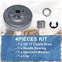 AUMEL Kit de clips de rondelle de roulement de pignon de tambour d'embrayage de 3/8 po Pour STIHL MS311 MS391 Tronçonneuse Rempl