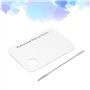 Palette de maquillage Spatule Clear Acrylic Makeup Nail Art Cosmetic Mixing Palette & Stainless Spatula Tool Set, for Makeup/Nai