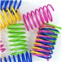 DOULEIN Jouet Ressorts Chat, 20 Pièces Printemps Jouet de Chat Coloré Interactif Chat Jouets Ressorts en Spirale en Plastique po