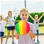 MIC MICSOA Playground Balls Kickballs 8.5" Rainbow Playground Balls pour enfants et adultes, balles de football Dodgeball, balle