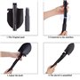 Diealles Pelle Pliante Militaire, Camping Multifonction Mini Pelle avec Étui pour Camping Randonnée Survie Outil Jardin Pelle,Un