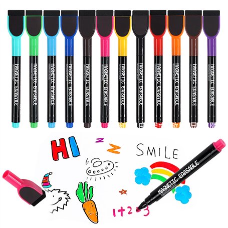 Neoreser 12 Pcs Feutres pour Tableau Blanc