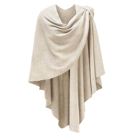 Femmes Poncho Châle Wrap Finement drapé tricoté Cape Cardigan écharpe croisée Devant pour Temps Froid/endroits climatisés