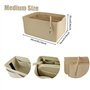 2 en 1 Insert de Sac Rangement Intérieur Feutre Organisateur de Sac à main Trousse à Cosmétiqu