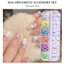 Résine Pétale Acrylique Nail Art Ornement Or et Argent Perles Mixte DIY Bijoux Nail Design Accessoir