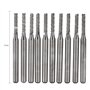 10Pcs Ti forage fraise coupe Outils CNC carbure ensemble d'usines d'extrémité Fraiseuse 1.0-3.0mm (#2)