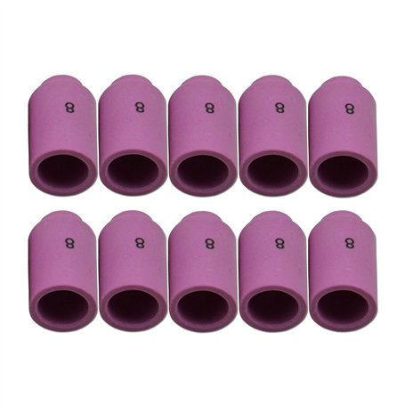 RIVERWELD Accessoires de Chalumeau de Soudure TIG - Gobelets Céramiques de Buse en Alumine 13N12 8# Orifice 12