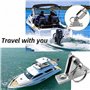 HJYDGJ Lot de 2 charnières pivotantes pour bateau en acier inoxydable - Pour bateau, baldaquin, pont pivotant