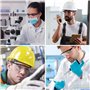 10 pièces Lunettes de protection de travail,Lunettes de sécurité,Lunettes de sécurité de travail,Lunettes de protection anti-pou
