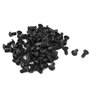 sourcing map 100Pcs Vis à tête creuse M4x8mm 0.7mm Pas alliage acier Hex boulon douille noir
