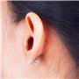200 Pièces (100 Pairs) Boucles d'Oreilles en Acier Inoxydable Posts Flat Pad avec Boucle d'Oreille Dos Papillon pour Fabrication