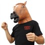 CreepyParty Costume d'halloween Fête Masque de Latex Tête Animale Cheval(Marron)