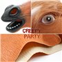 CreepyParty Costume d'halloween Fête Masque de Latex Tête Animale Cheval(Marron)