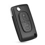 Heart Horse Coque de Clé Télécommande de Voiture Rechange à 2 Boutons pour Peugeot 207 307 3008 407 pour citroën C2 C3 C4 C5 C6