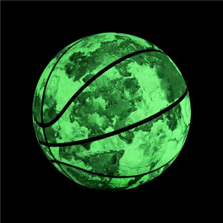 FEEL YAN Ballon de basket-ball lumineux holographique réfléchissant
